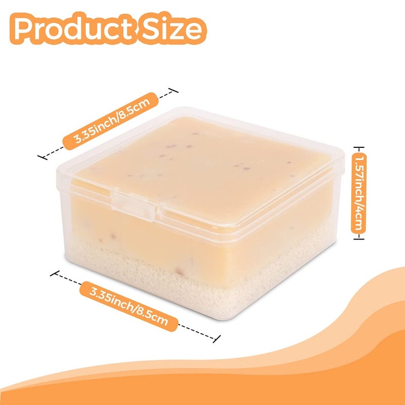 Vonpri Soap Case Box  Vonpri Soap Dish Storage Holder for Shower Home Outdoor Traveling (1Pc Clear) - Image 2
